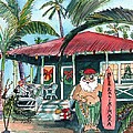 Mele Kalikimaka Hawaiian Santa